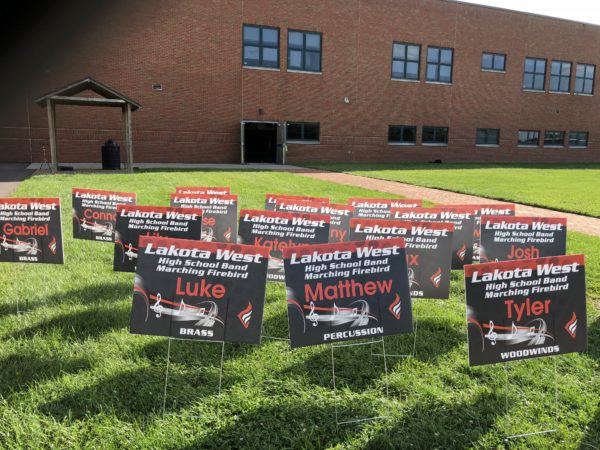 Lakota West Marching Firebird Yard Sign