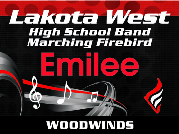 Lakota West Marching Firebird Yard Sign - Image 2