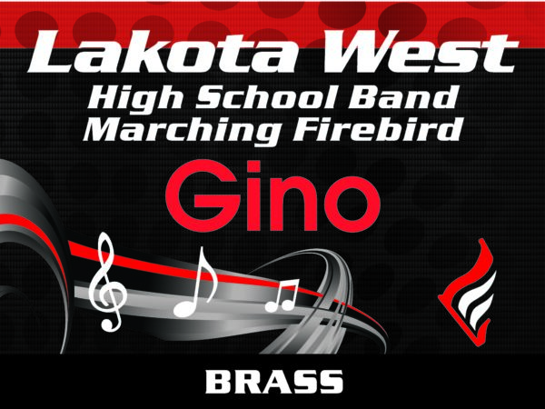Lakota West Marching Firebird Yard Sign - Image 3