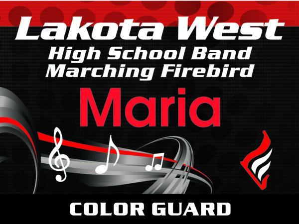 Lakota West Marching Firebird Yard Sign - Image 4
