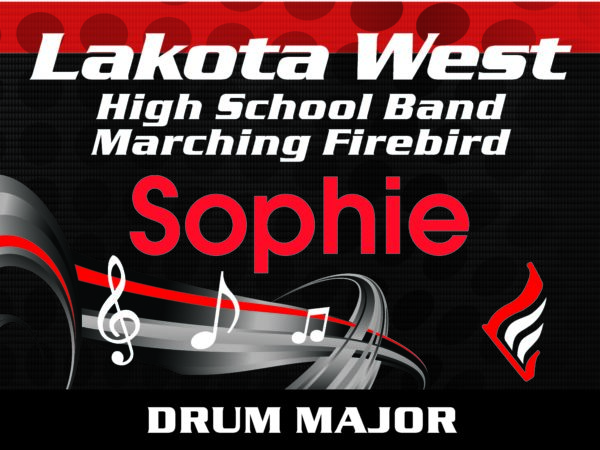 Lakota West Marching Firebird Yard Sign - Image 6