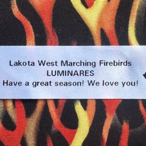 Marching Band Uniform Personalized Messages